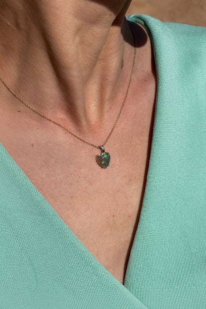 Aurora Heart Pendant - 14k