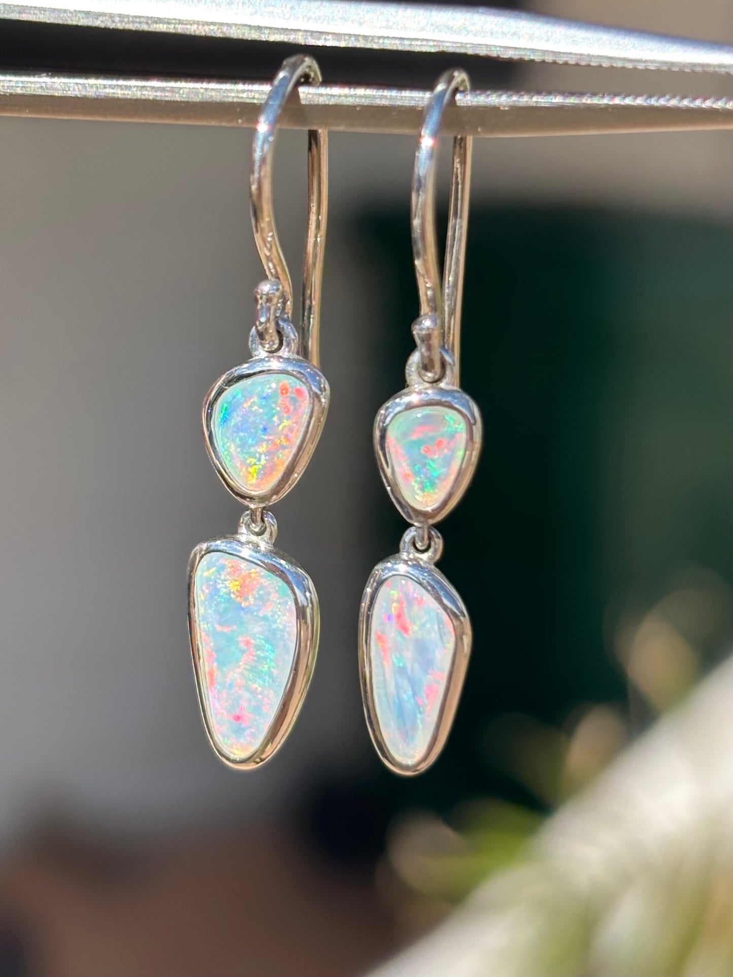 Mismatch Opal Dangles -  Sterling Silver