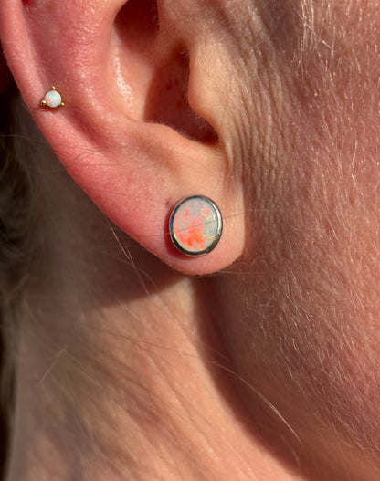 Barbie Pink Earrings -  Sterling Silver