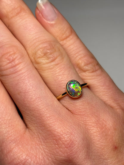 Crystal Magic Ring - 9k Size 4.75, J