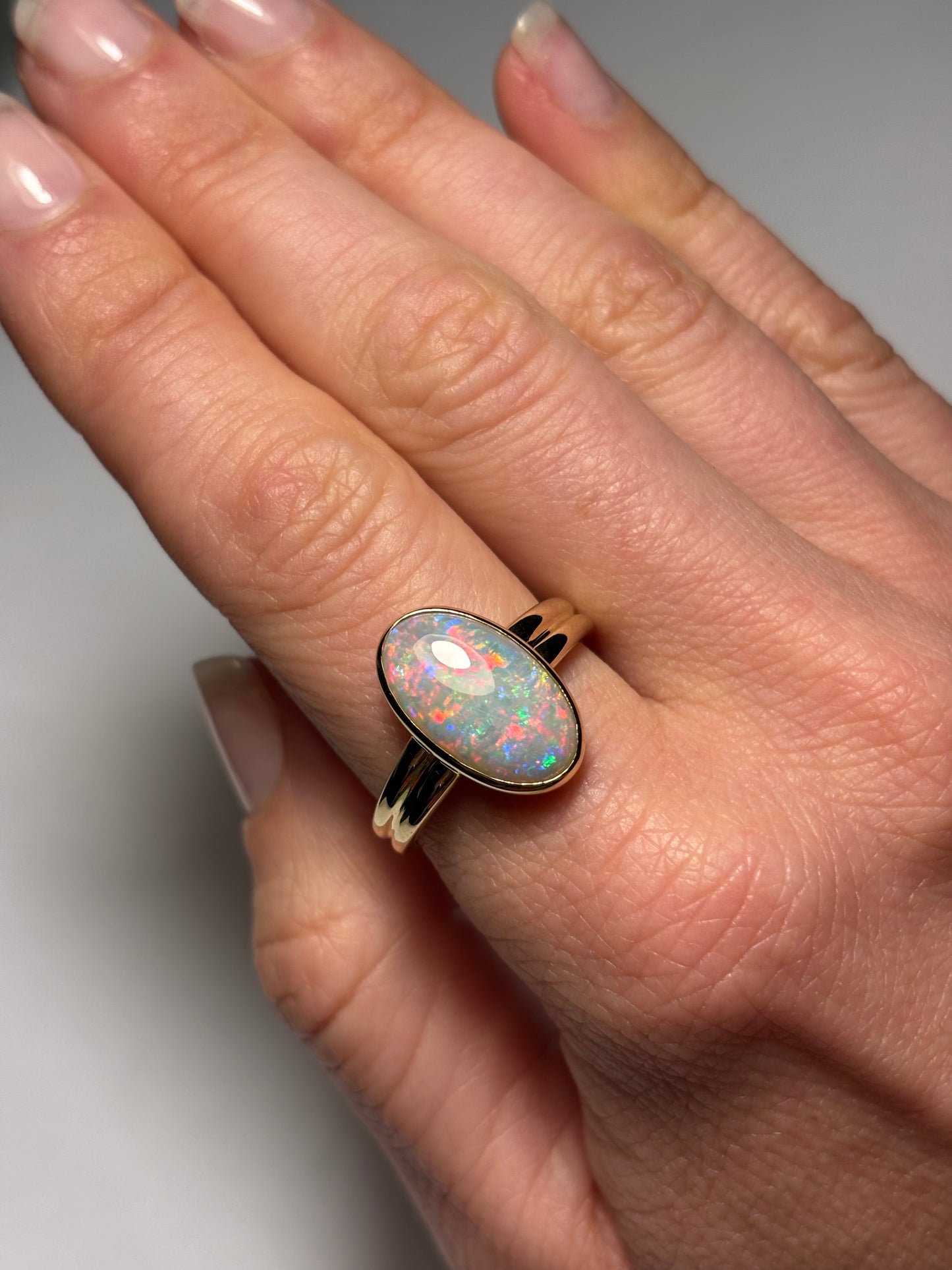 Opal Daydream Ring - 9K Size 9.5, S 1/2