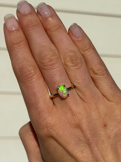 Golden Forest Ring - 14k Size 6.75, N