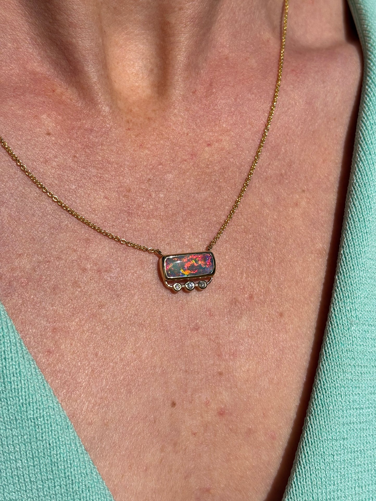 Lava Glow Necklace - 14k