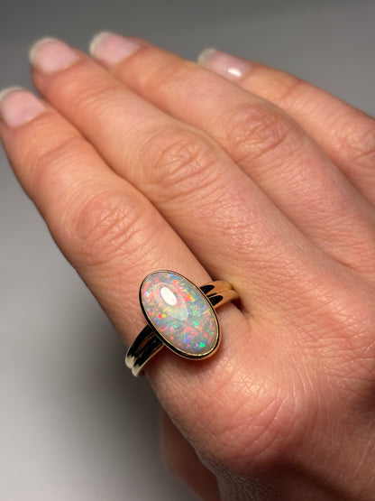 Opal Daydream Ring - 9K Size 9.5, S 1/2