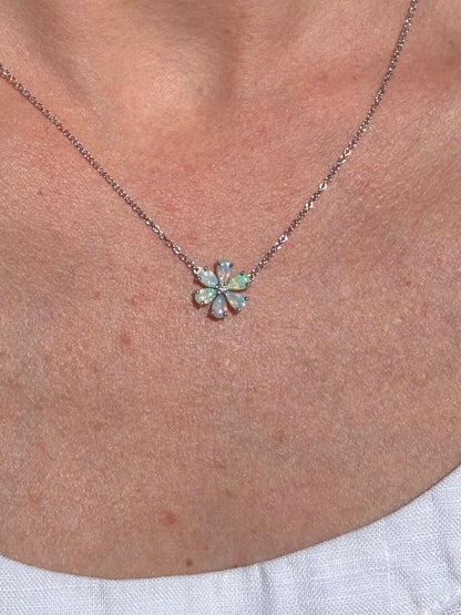 Forget Me Not Necklace - Sterling Silver