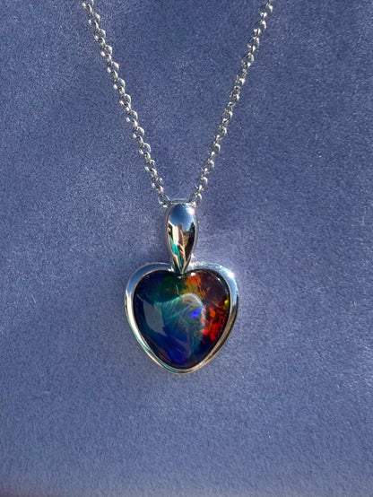 Triplet Heart Pendant - sterling silver