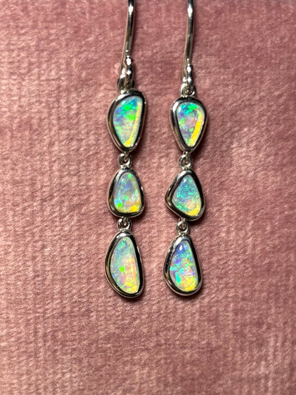 Missmatch Opal Dangles -  Sterling Silver