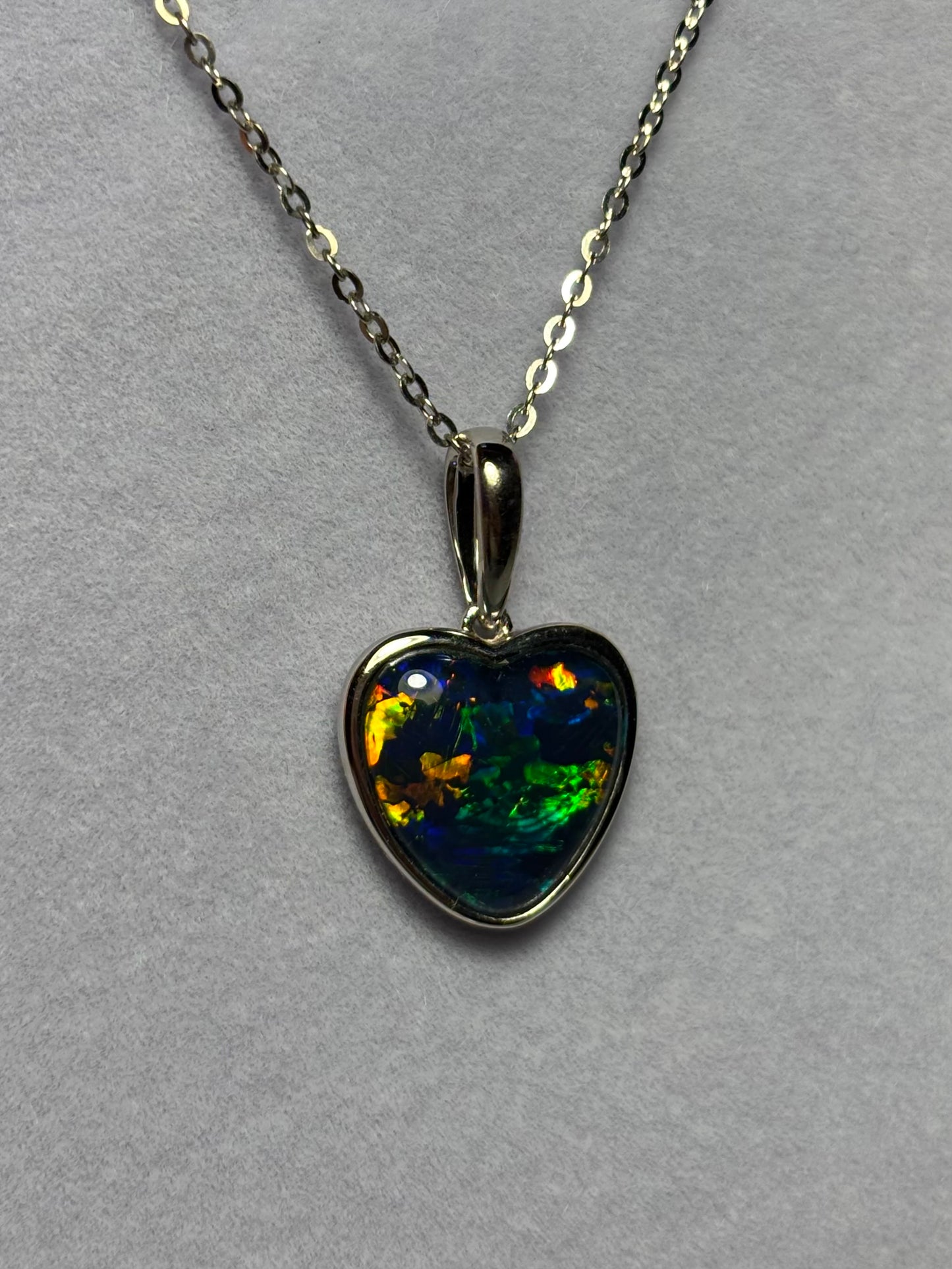 Triplet Heart Pendant - Sterling Silver