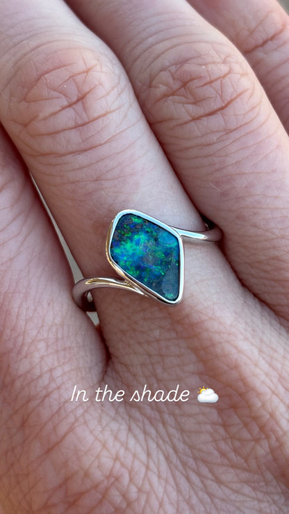 Verdant Garden Ring - Sterling Silver, Size 7, O