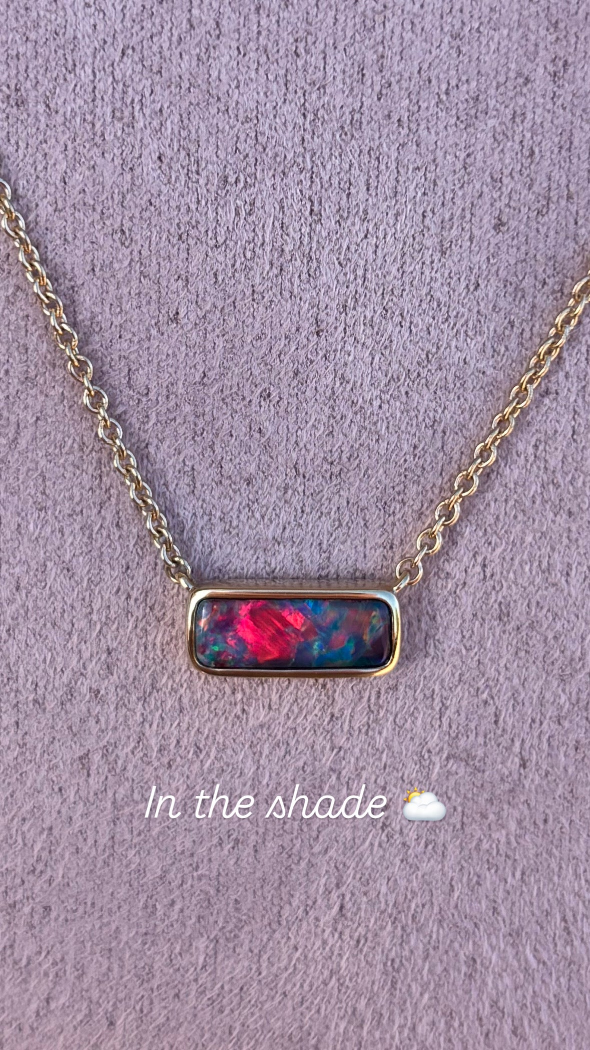 Electric Fire Doublet Necklace - 14k