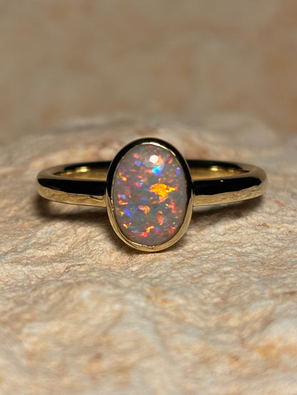 Disco Glitter Ring - 14k, Size 9, R 1/2