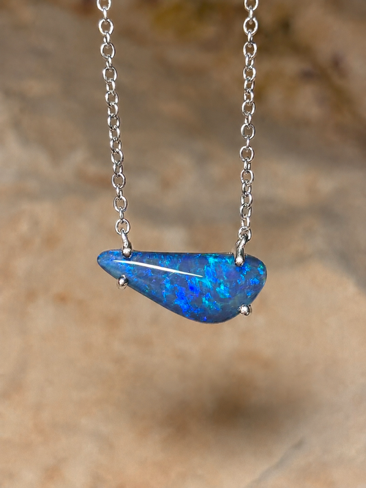 Blue Lagoon Necklace - Sterling Silver
