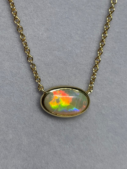 Rolling Rainbow Necklace - 9k