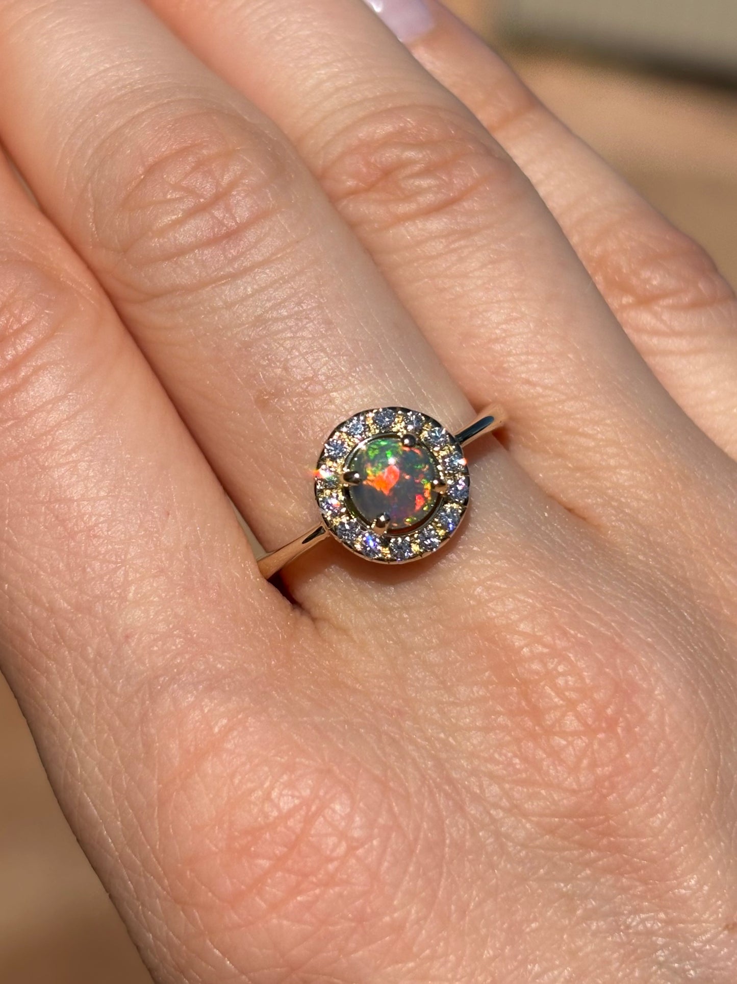 Eternal Halo Ring - 14k Size 7, O