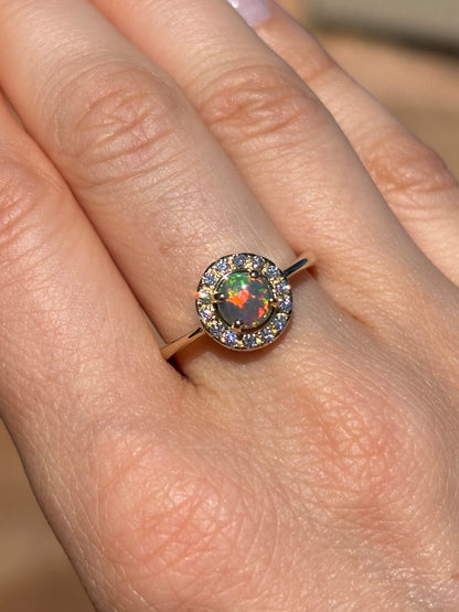 Eternal Halo Ring - 14k Size 7, O