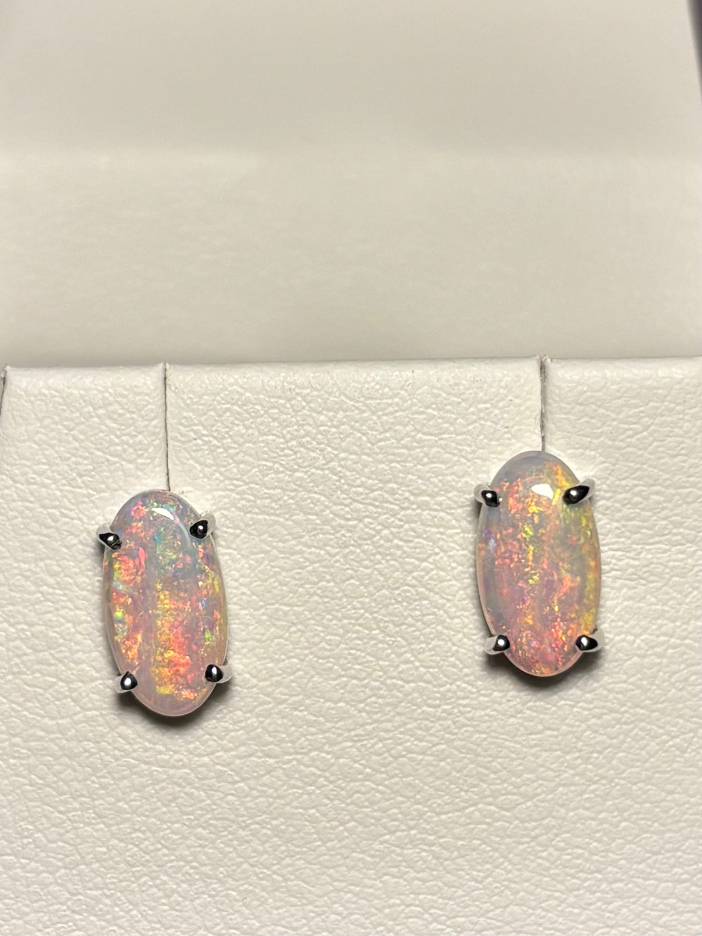 Pink Pastel Earrings -  Sterling Silver