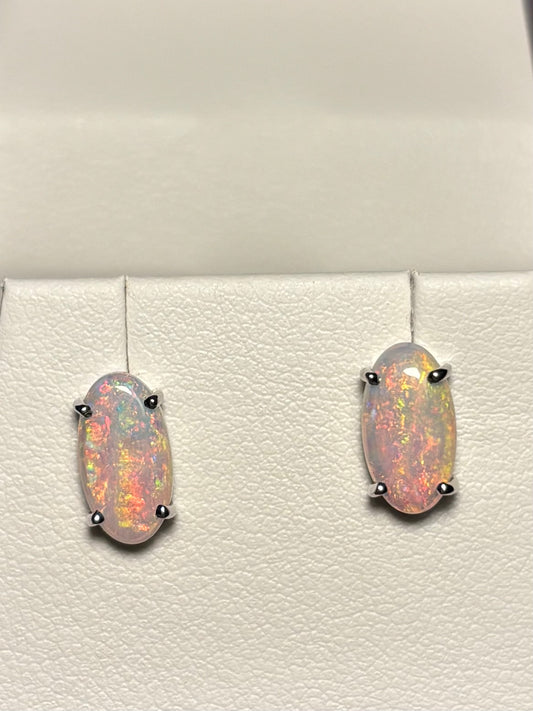 Pink Pastel Earrings -  Sterling Silver