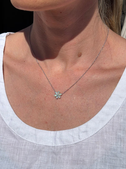 Forget Me Not Necklace - Sterling Silver