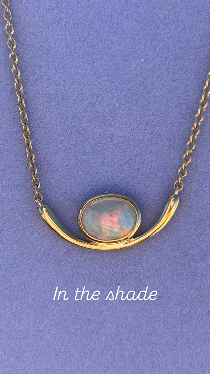 Pink Oasis Necklace - 9k gold