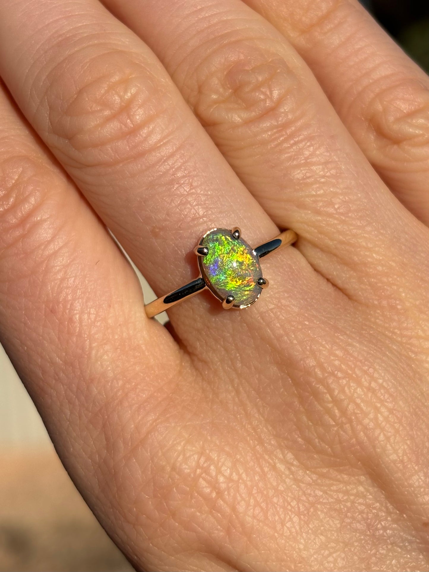 Golden Blaze Ring - 14k Size 7.75, P