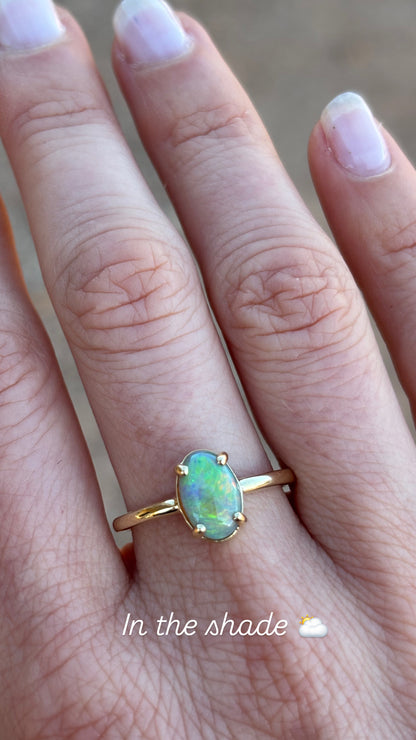 Golden Blaze Ring - 14k Size 7.75, P
