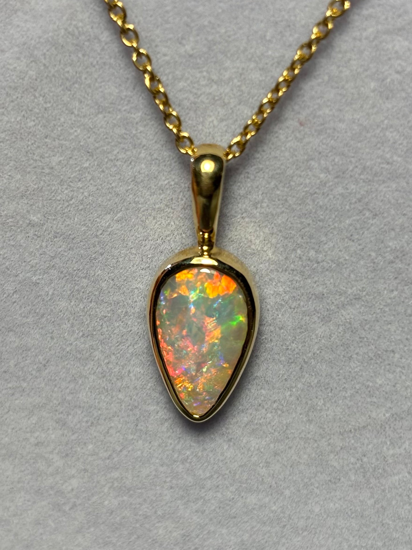 Aurora Embrace Double Sided Pendant - 14k