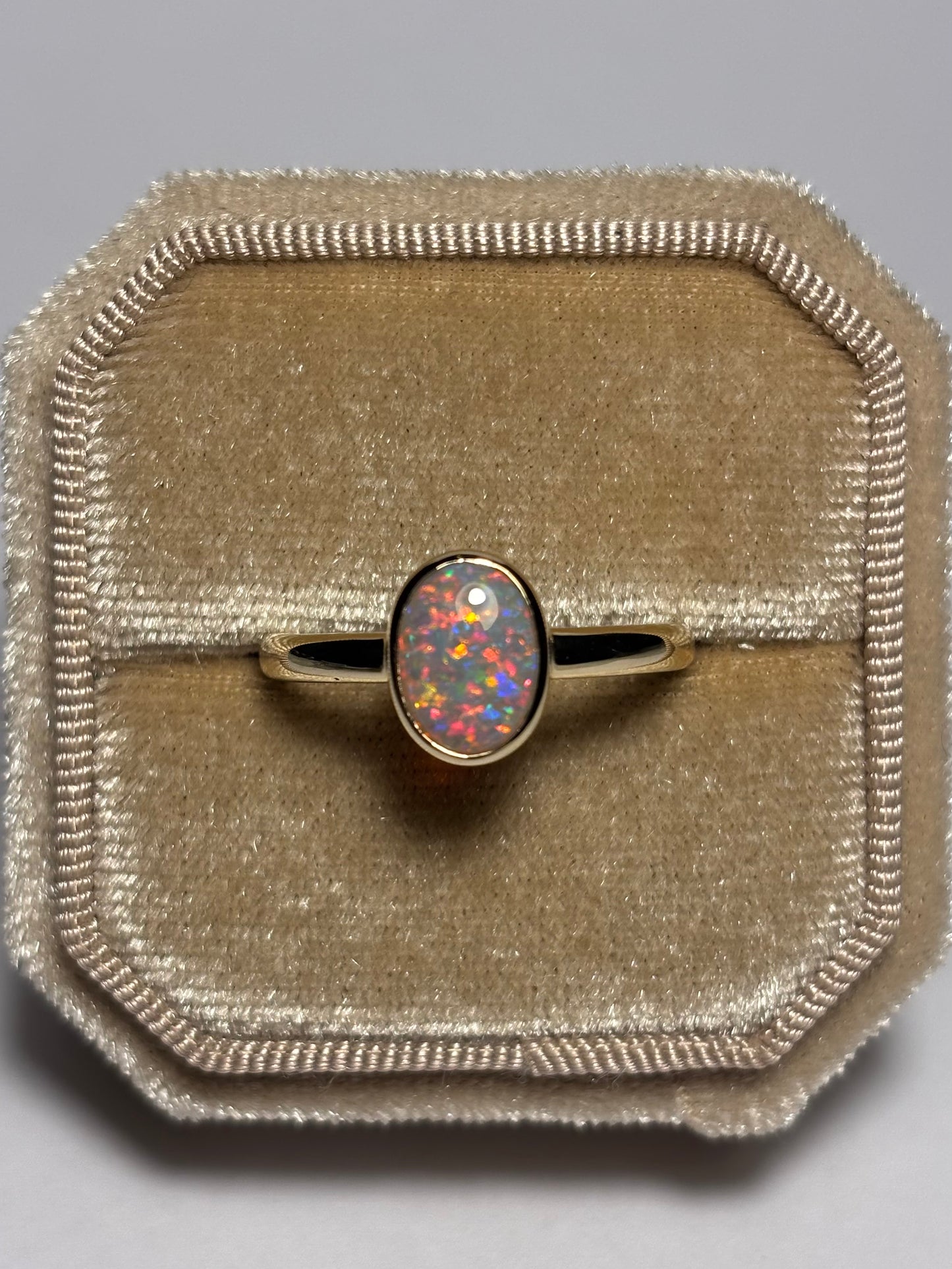 Disco Glitter Ring - 14k, Size 9, R 1/2