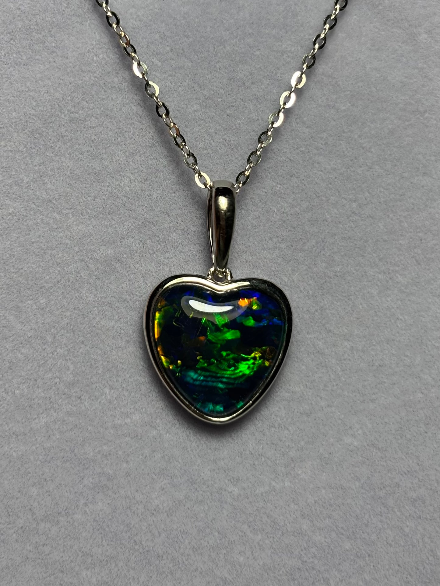 Triplet Heart Pendant - Sterling Silver