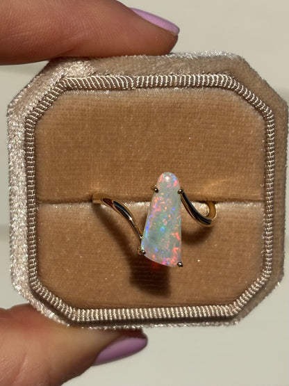 Rainbow Pop Ring - 9k, Size 9, R 1/2