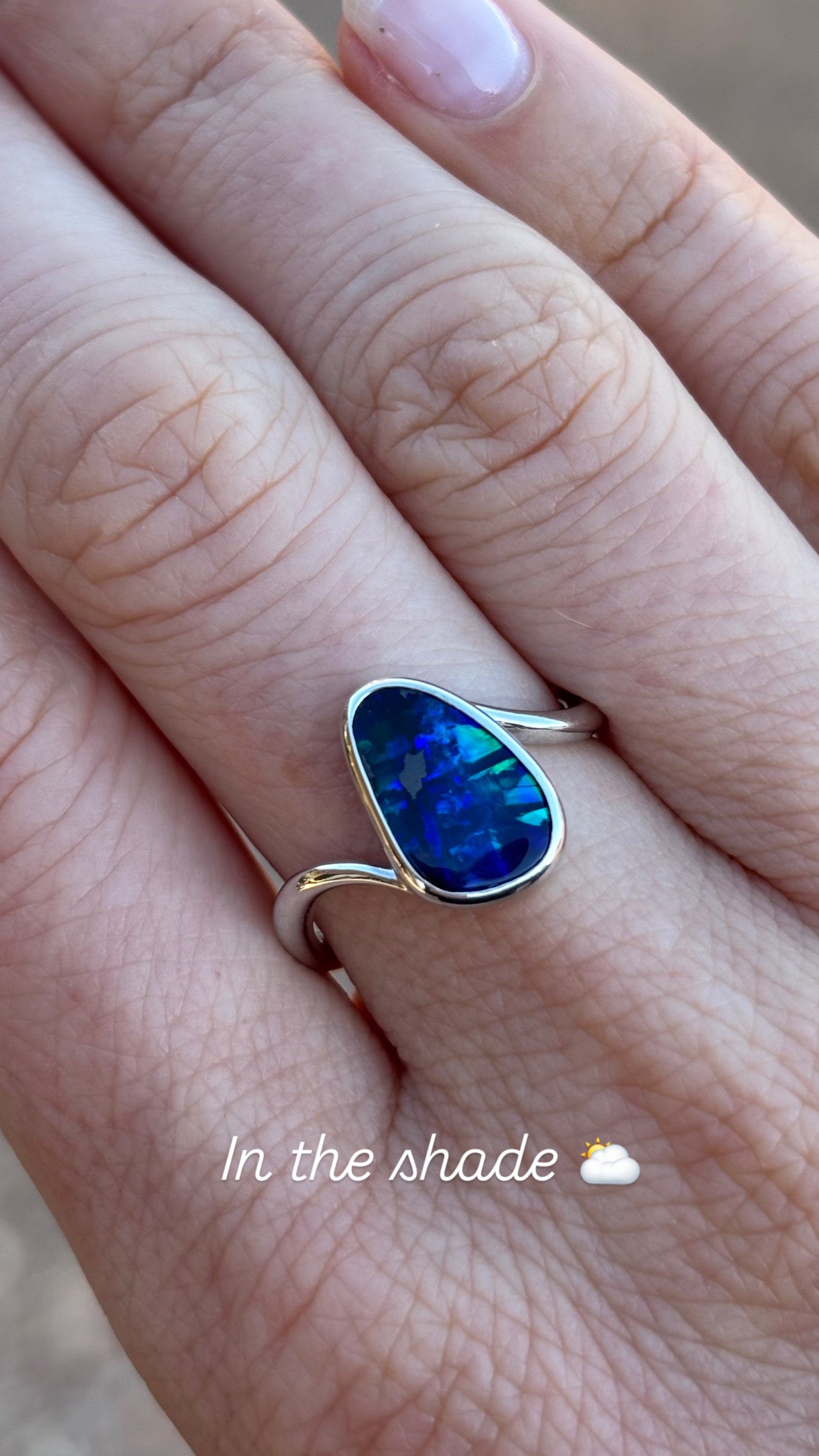 Ocean Ridge Ring - Sterling Silver, Size 6, M