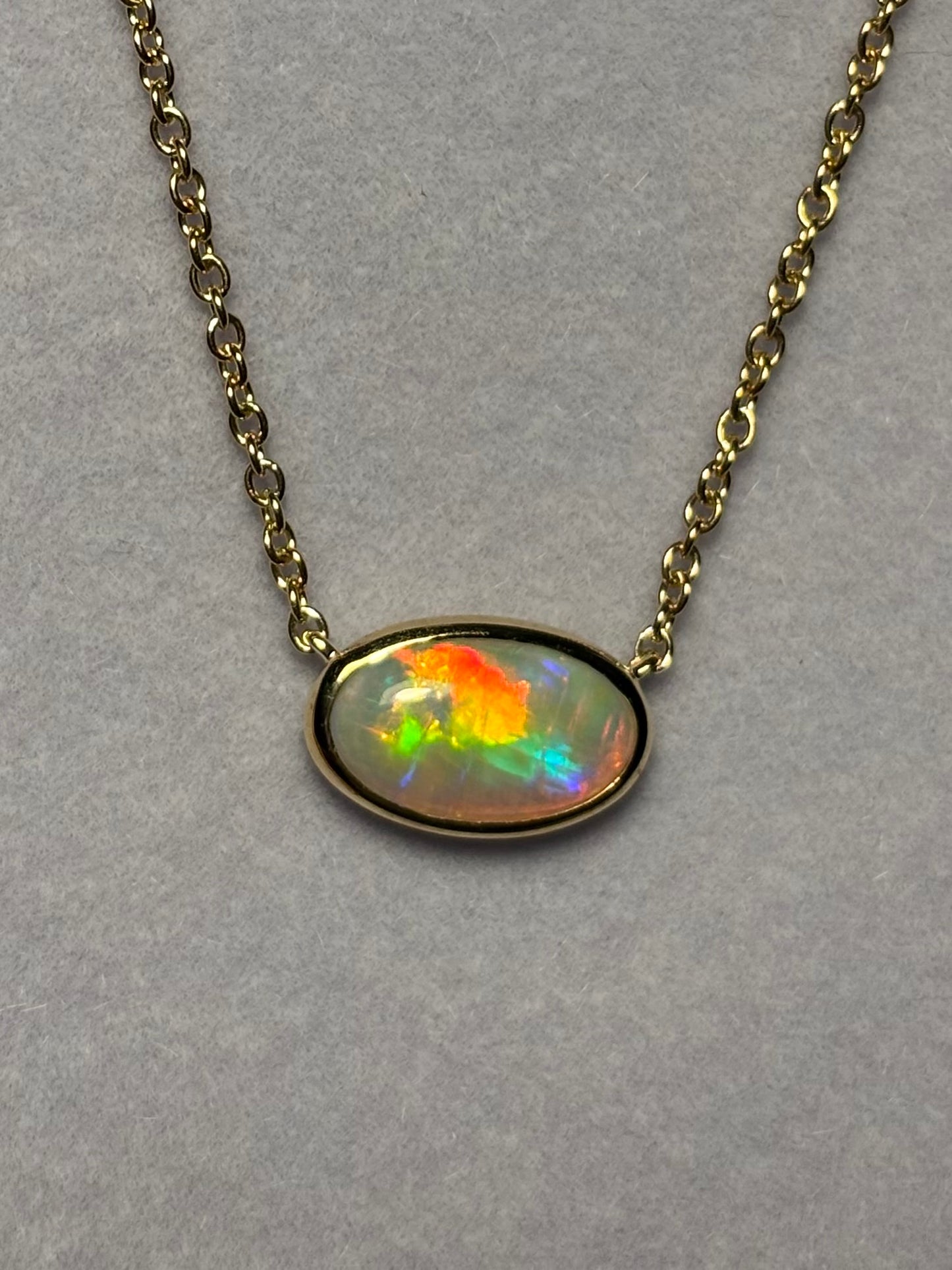 Rolling Rainbow Necklace - 9k