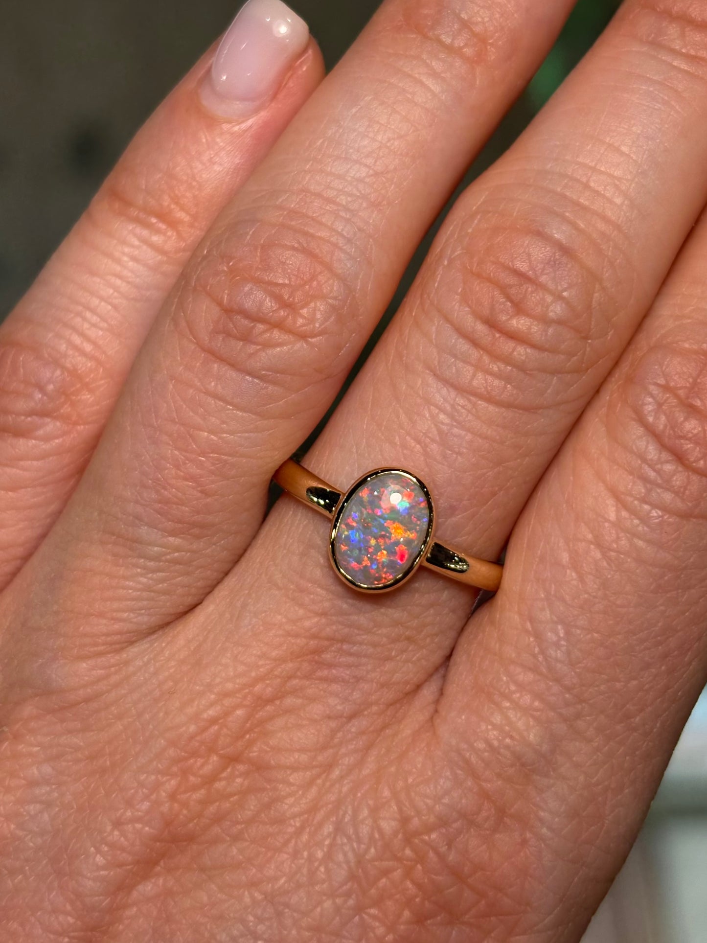 Disco Glitter Ring - 14k, Size 9, R 1/2