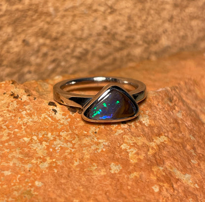 Glass House Mountain Ring - size 5, J 1/2