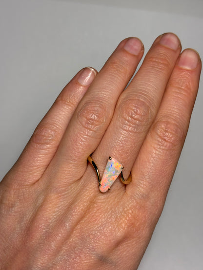 Rainbow Pop Ring - 9k, Size 9, R 1/2