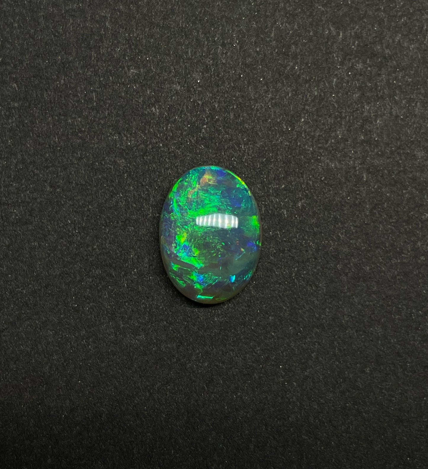 2.6ct Lightning Ridge Black Crystal Opal