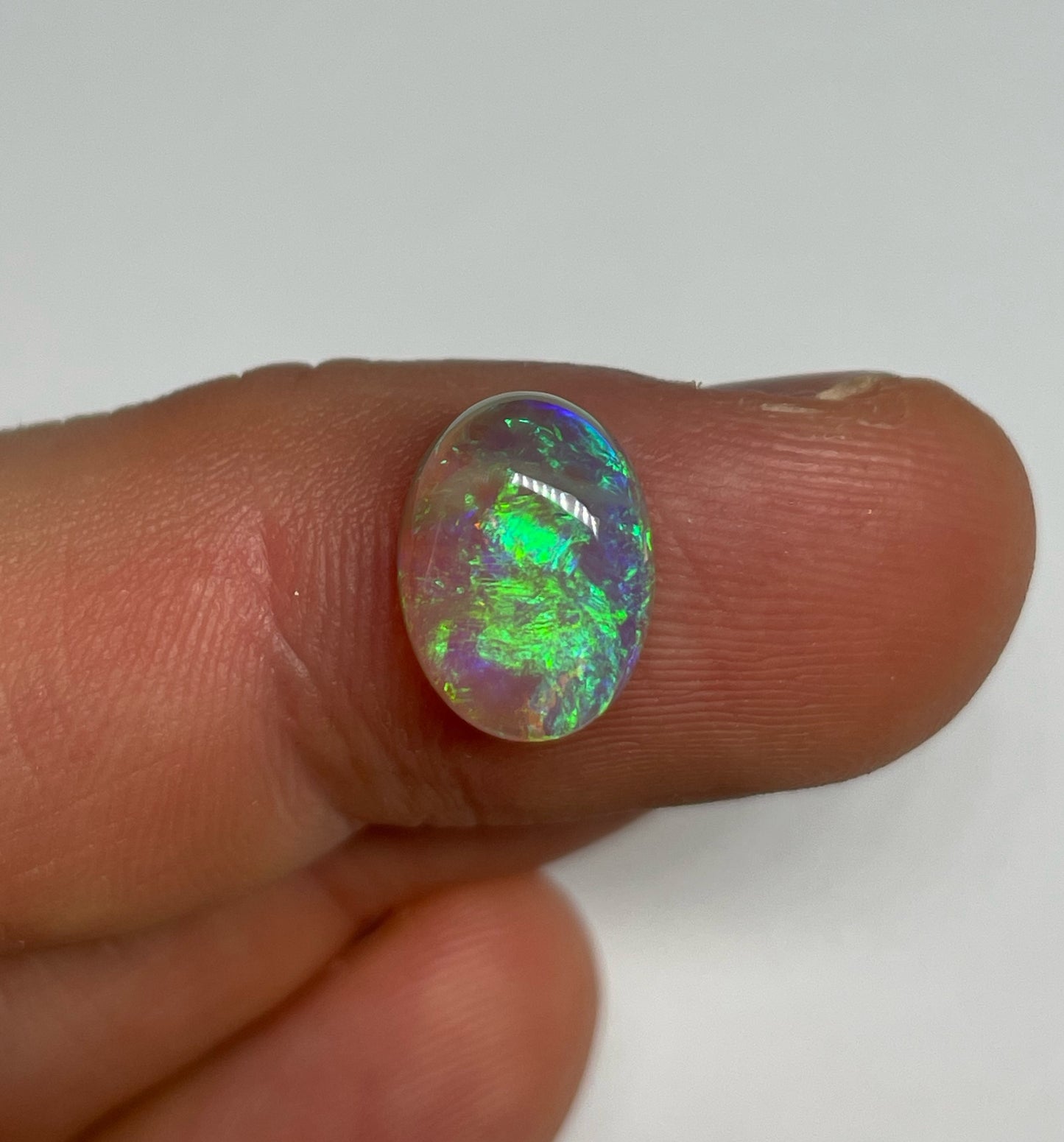 2.6ct Lightning Ridge Black Crystal Opal