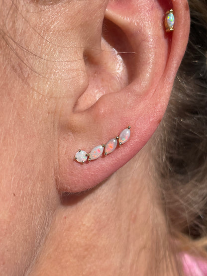 Celestial Climber Earrings - Sterling Silver
