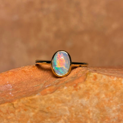 Ocean Swell - 9k gold ring, size 4.75, J