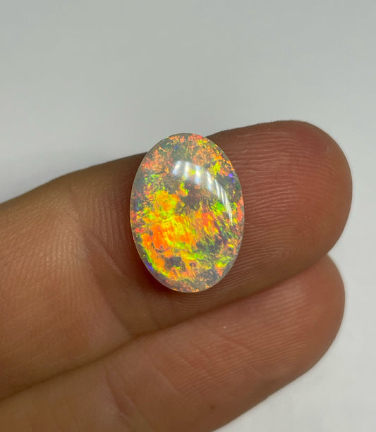 3.3ct Lightning Ridge Double-Sided Crystal Opal