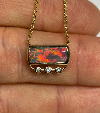Lava Glow Necklace - 14k