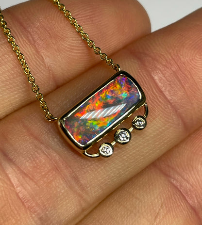 Lava Glow Necklace - 14k