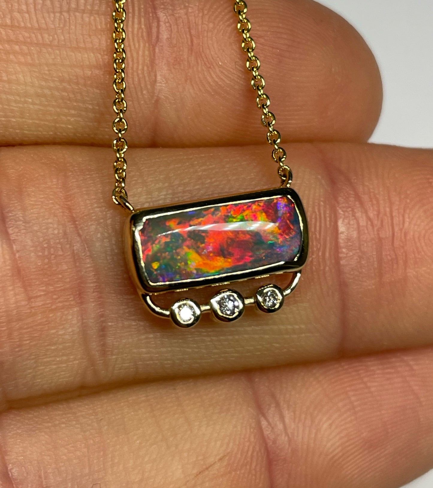 Lava Glow Necklace - 14k