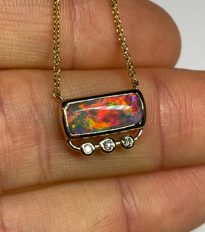 Lava Glow Necklace - 14k