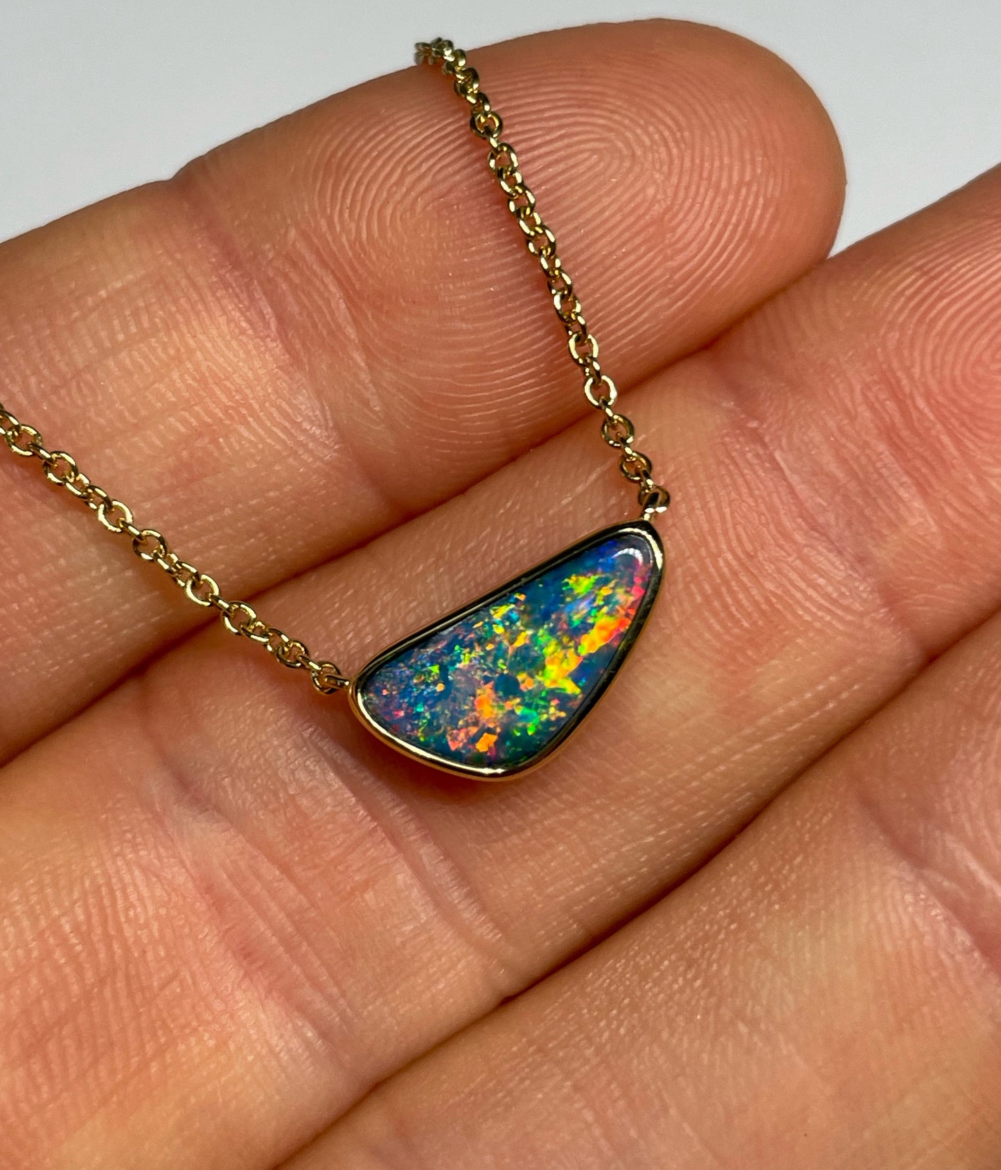 Lorikeet Flame Necklace - 9k