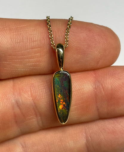 Molten Earth Pendant - 9k