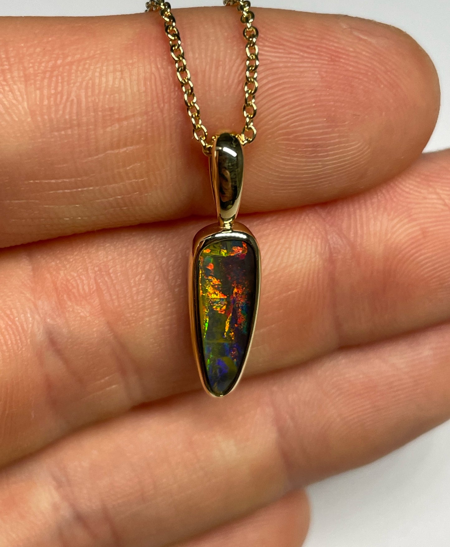 Molten Earth Pendant - 9k