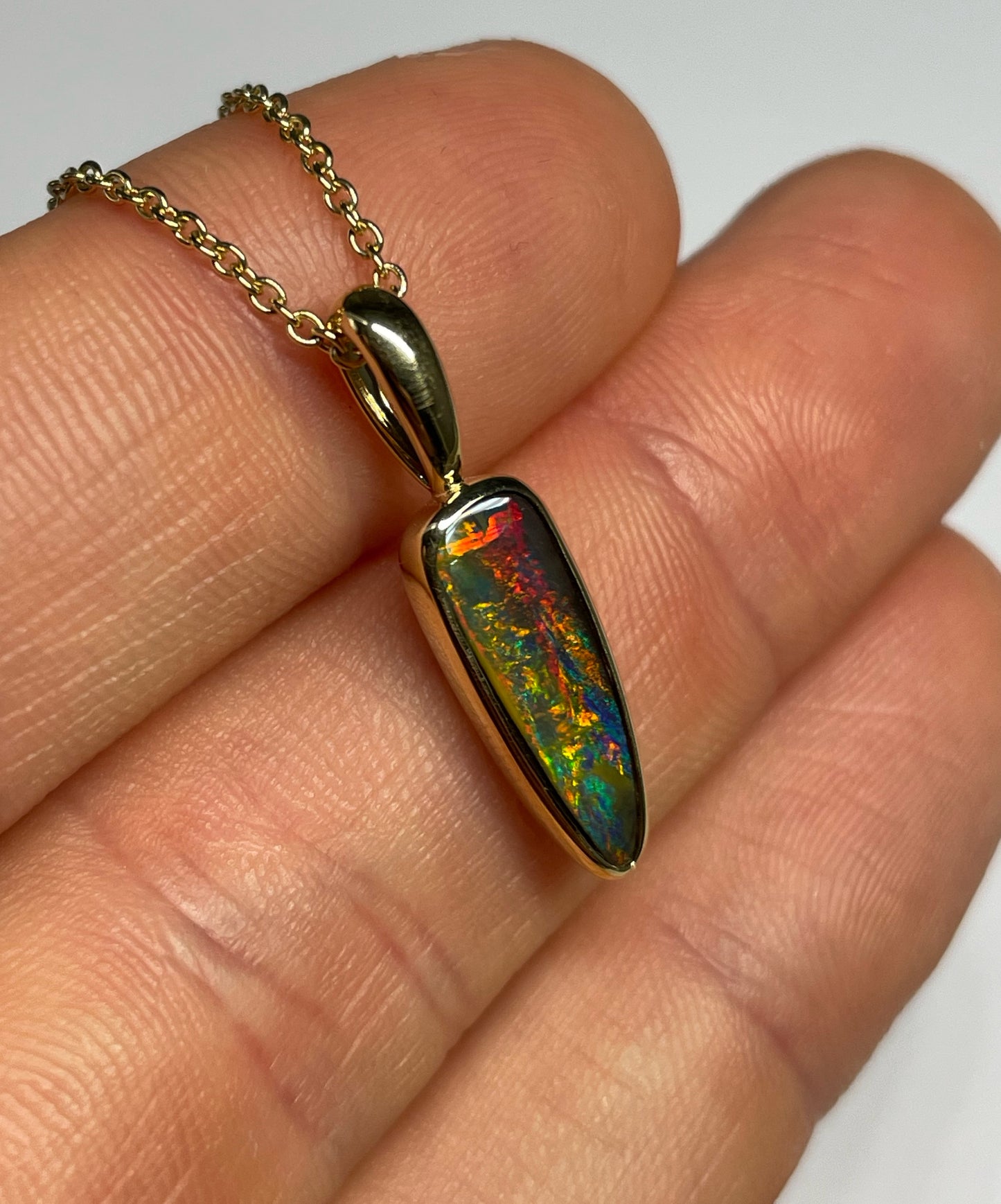 Molten Earth Pendant - 9k
