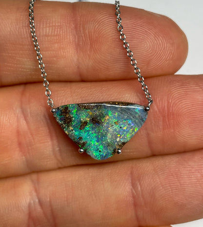 Emerald Tide Necklace - Sterling Silver