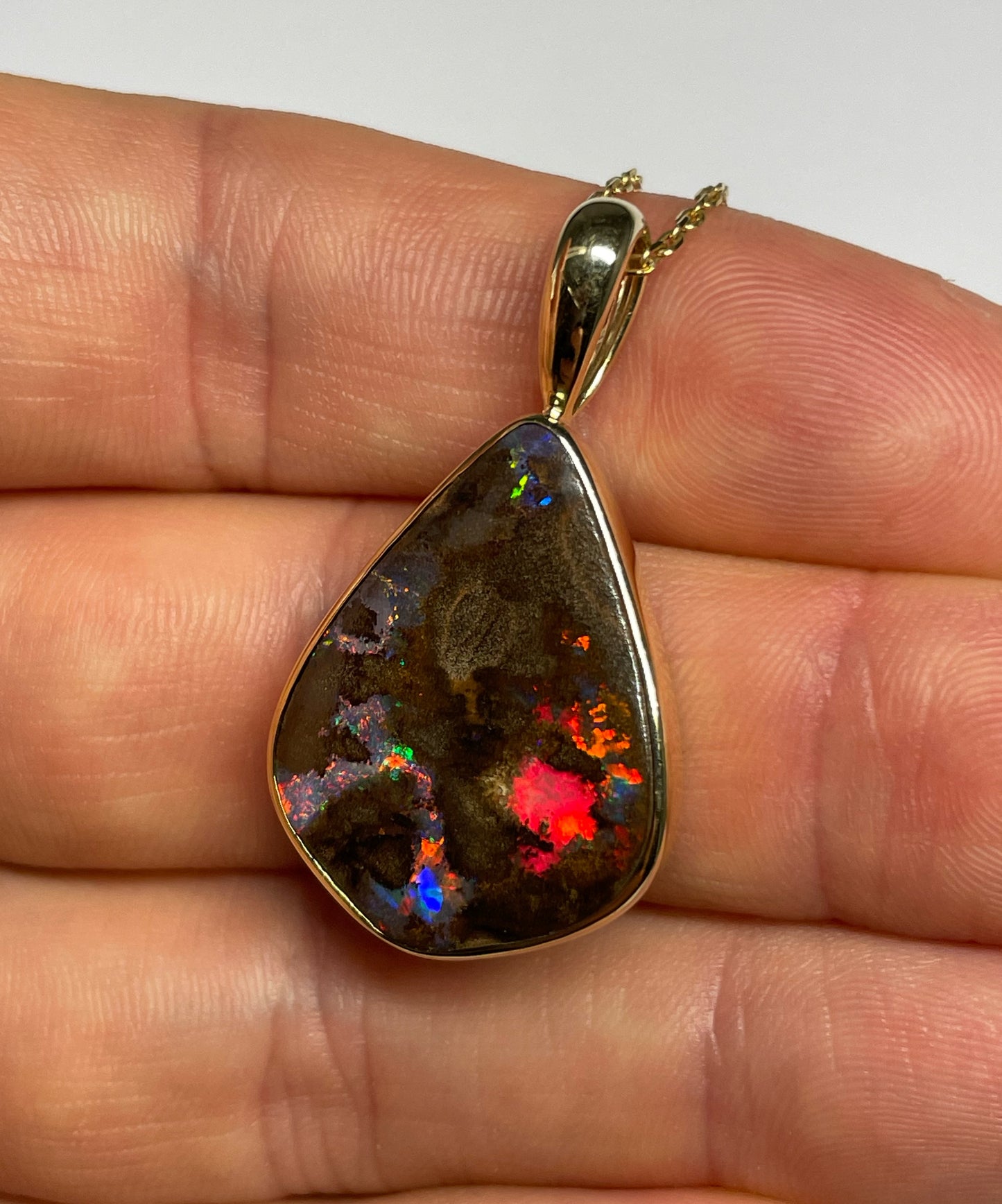 Outback Ember Pendant - 9k
