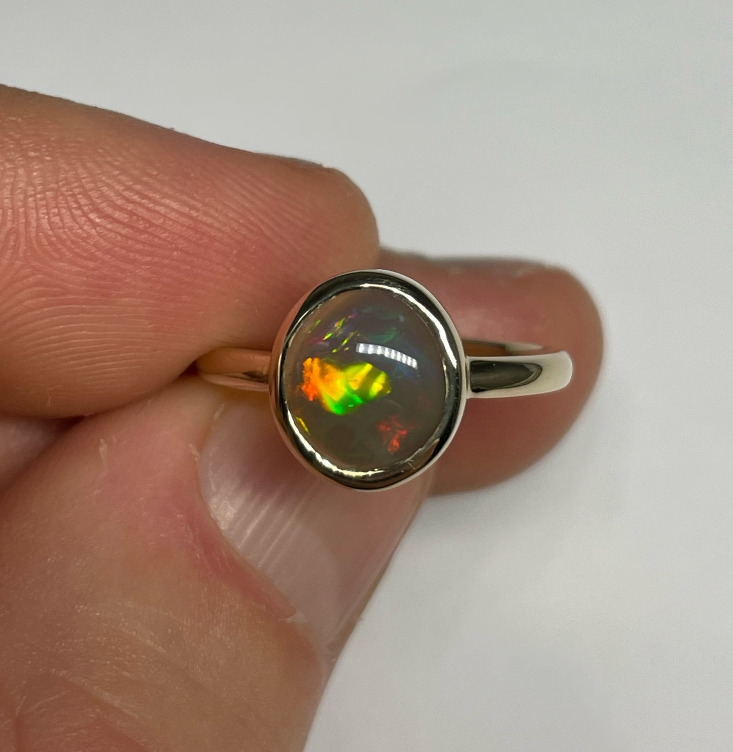 Stormy Rainbow Ring - 14k Size 6.5, M